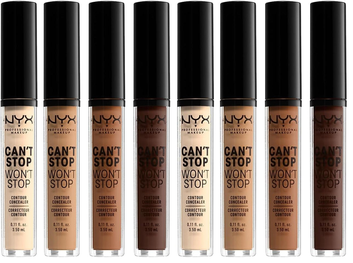 NYX PROFESSIONAL MAKEUP Can't Stop Won't Stop Contour Concealer, 24h Full Coverage Matte Finish - Soft Beige