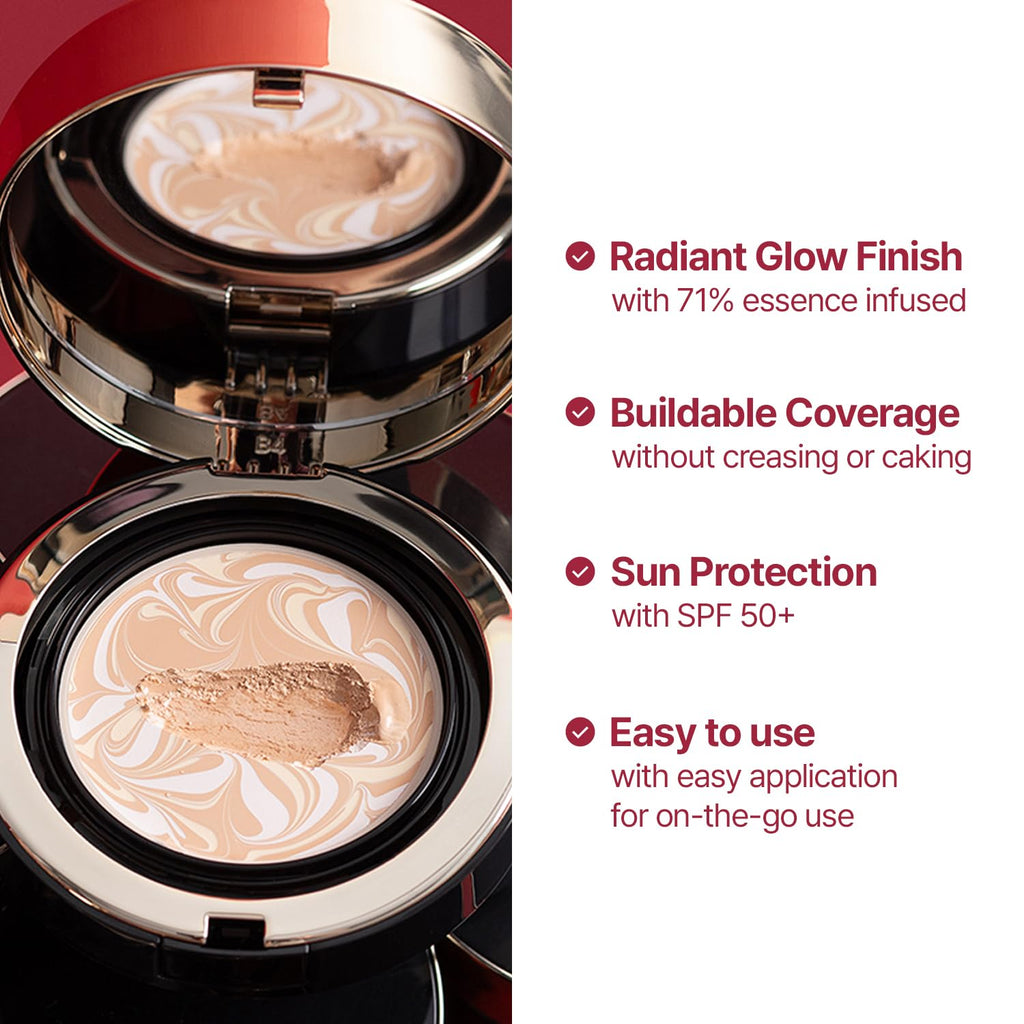 [Vegan] AGE20'S Signature Essence Pact | Pack of 1 | 23W BEIGE | Korean Cushion Foundation | Cream Foundation, Dewy & Glow Finish, Natural Coverage, SPF 50+