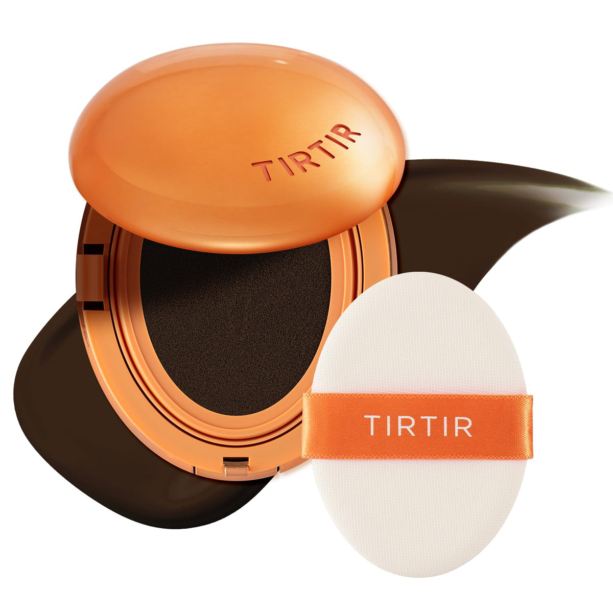 [*Mini Size*] TIRTIR Mask Fit Ai Filter Cushion Foundation | AI-Like Semi-Matte Finish - Up to 72-Hour Medium to Full Coverage Korean BB Cushion Make up Beauty, #21N Ivory, 0.15 Fl Oz