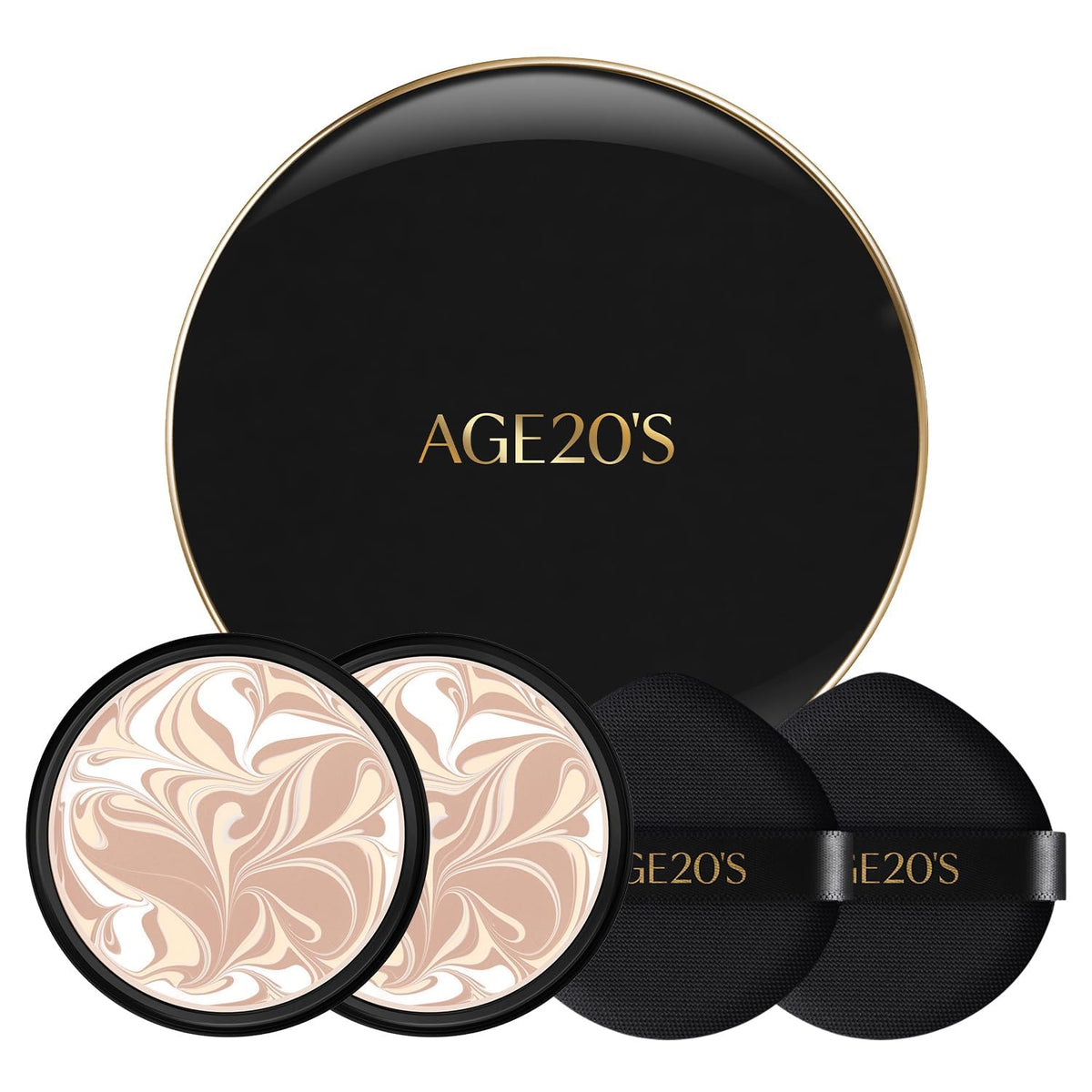 [MINI SIZE] AGE20'S Signature Essence Pact | 17N | Vegan Korean Cushion Foundation | Pack of 1 | Cream Foundation, Dewy & Glow Finish, Natural Coverage, SPF 50+ | 0.14 oz
