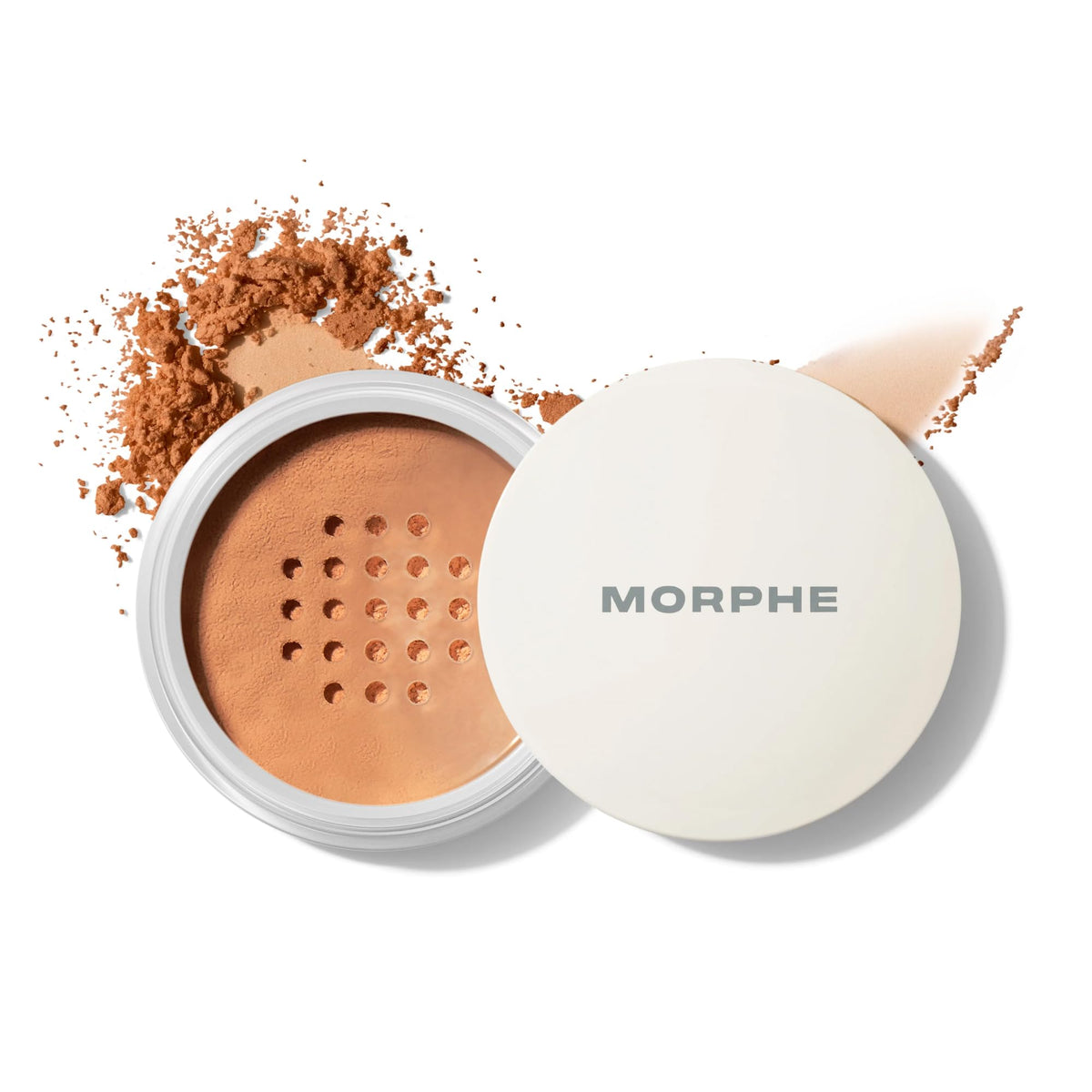 Morphe Bake & Set Brightening Setting Powder - Lightweight, Talc-Free, Loose Powder for Face Makeup with a Soft, Natural Finish - Minimizes Shine for Up to 24HR - Brightening Pink (0.31 oz)