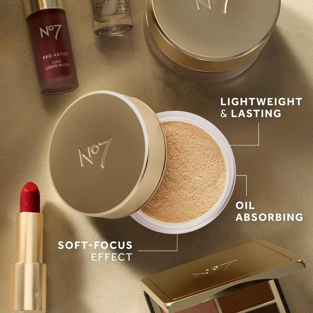 No7 Pro Artist Loose Setting Powder, Translucent, 0.95 oz
