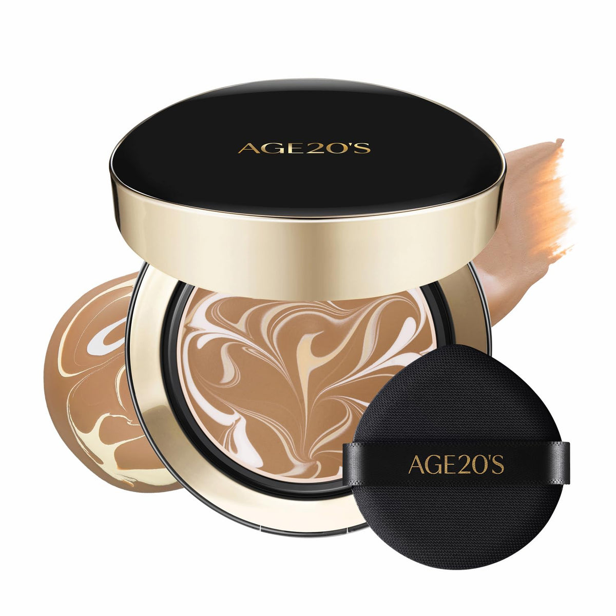 [Vegan] AGE20'S Signature Essence Pact | Pack of 1 | 23W BEIGE | Korean Cushion Foundation | Cream Foundation, Dewy & Glow Finish, Natural Coverage, SPF 50+