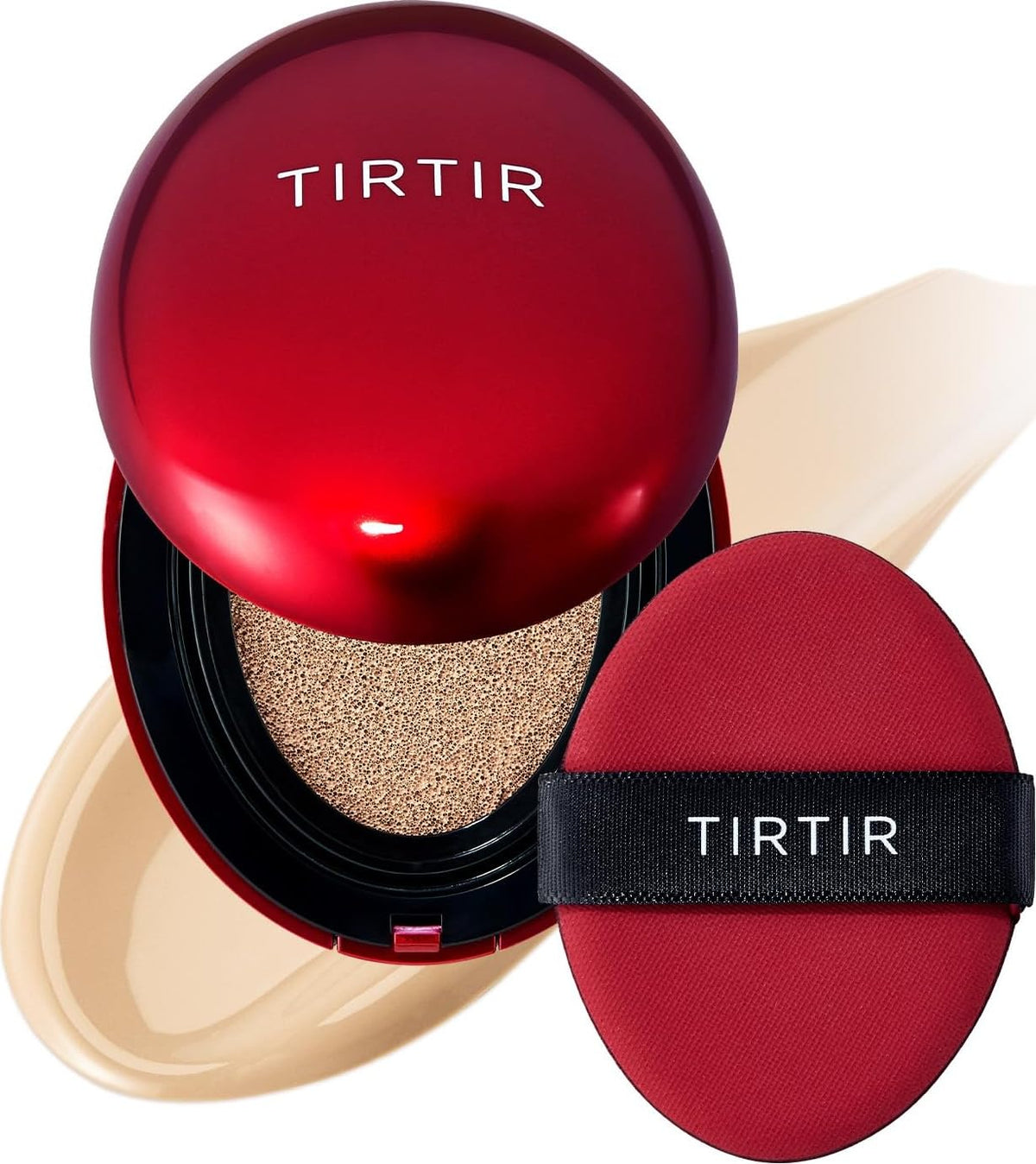 [*Mini Size*] TIRTIR Mask Fit Red Cushion Foundation | Full coverage, Weightless, Skin fit, Satin Glow Finish, Korean Makeup, beauty, Tattoo cover up, Buildable (#29N Natural Beige, 0.15 Fl Oz)