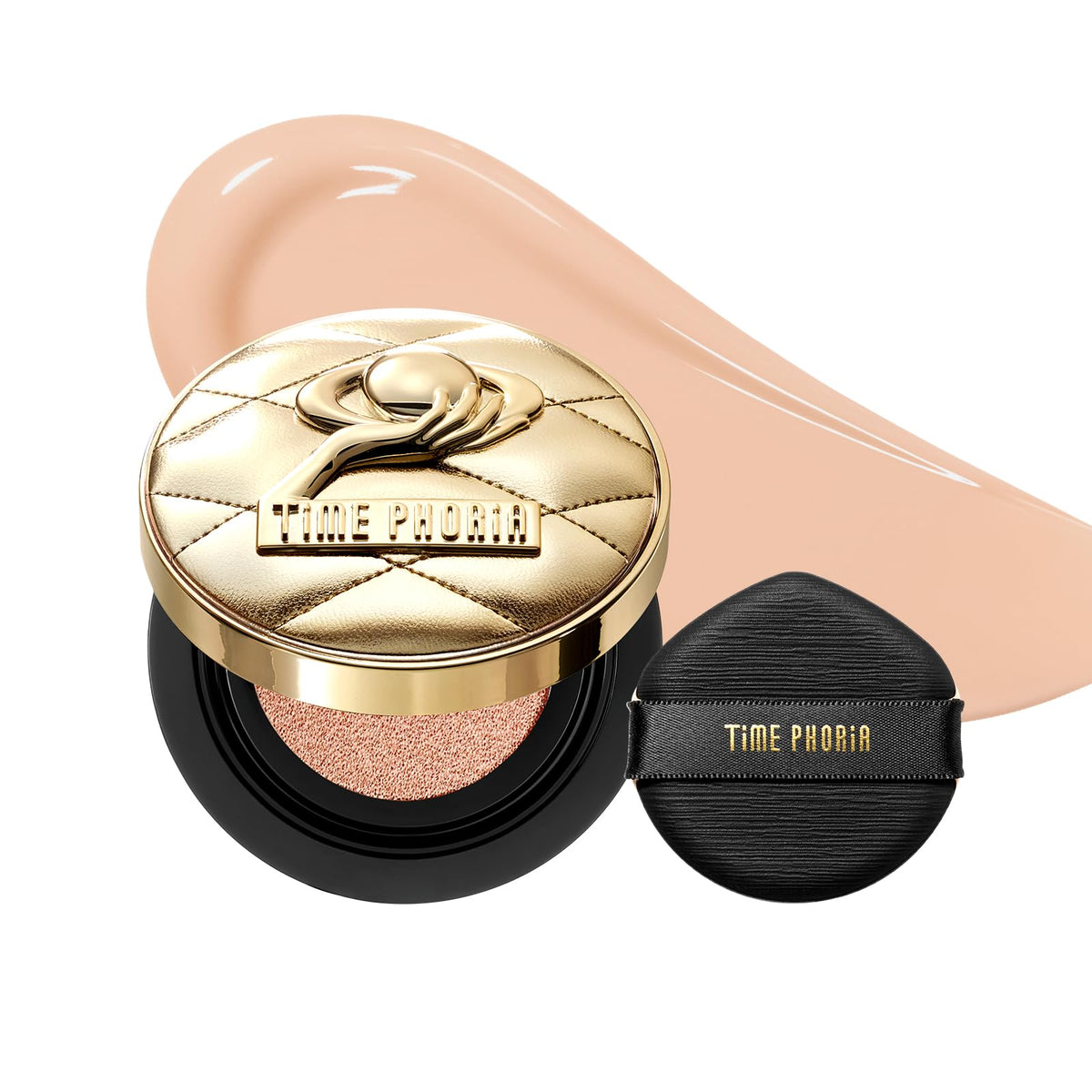 Timeless Utopia Glow Cushion Foundation 02 Birch - Radiant Glow Finish, Medium to High Coverage, Hydrating Peptide Complex, Lightweight Air Cushion, Long-Lasting Smooth Blurring Base Makeup