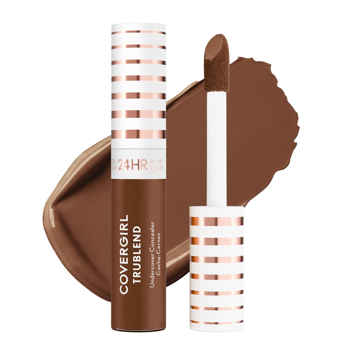 COVERGIRL TruBlend Undercover Concealer, Buildable, Full Coverage, 24-Hour Wear, Matte Finish - L400 Classic Ivory (Packaging May Vary)