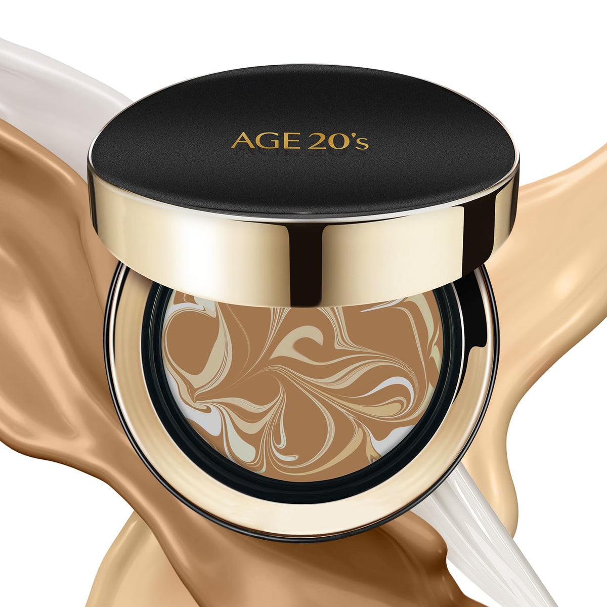 AGE20'S Signature Essence Pact SPF 50+ | Pack of 2 | 17N IVORY | Cream Foundation, Dewy Finish, Natural Coverage | Korean Cushion Foundation
