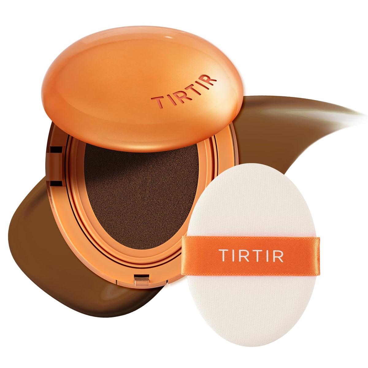 [*Mini Size*] TIRTIR Mask Fit Ai Filter Cushion Foundation | AI-Like Semi-Matte Finish - Up to 72-Hour Medium to Full Coverage Korean BB Cushion Make up Beauty, #21N Ivory, 0.15 Fl Oz