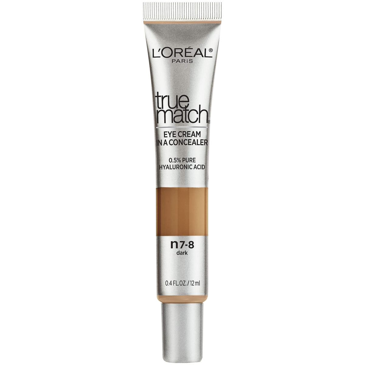 L'Oreal Paris True Match Eye Cream in a Concealer, 0.5% hyaluronic acid, Fair C1-2, 0.4 fl. oz.