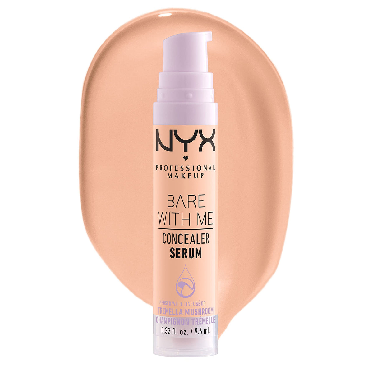 NYX PROFESSIONAL MAKEUP Bare With Me Concealer Serum, Concealer Makeup For Up To 24Hr Hydration - Golden