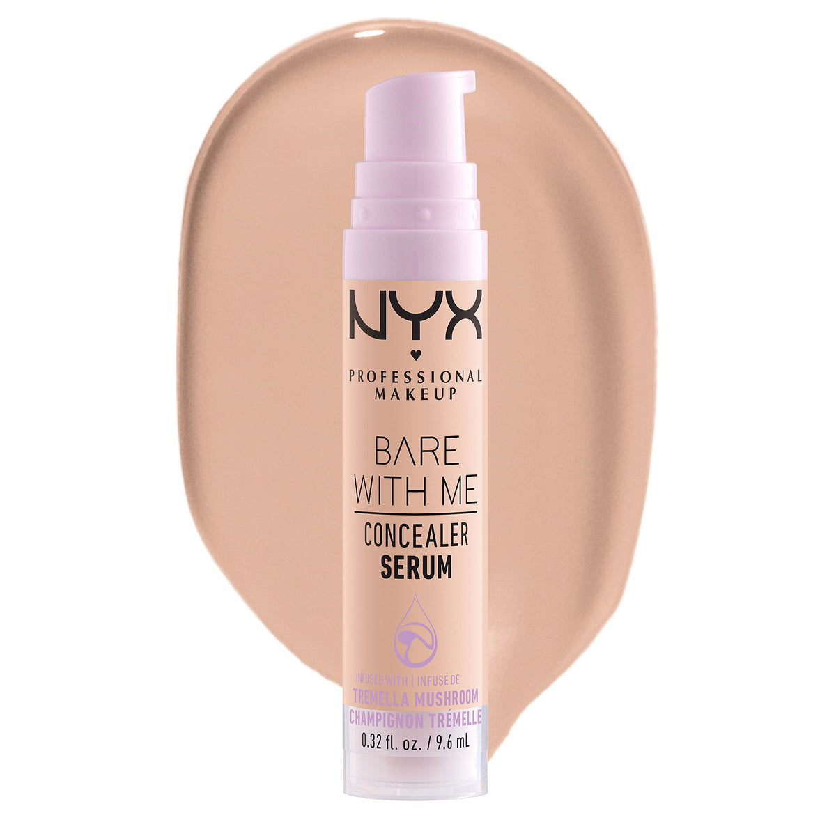 NYX PROFESSIONAL MAKEUP Bare With Me Concealer Serum, Concealer Makeup For Up To 24Hr Hydration - Golden
