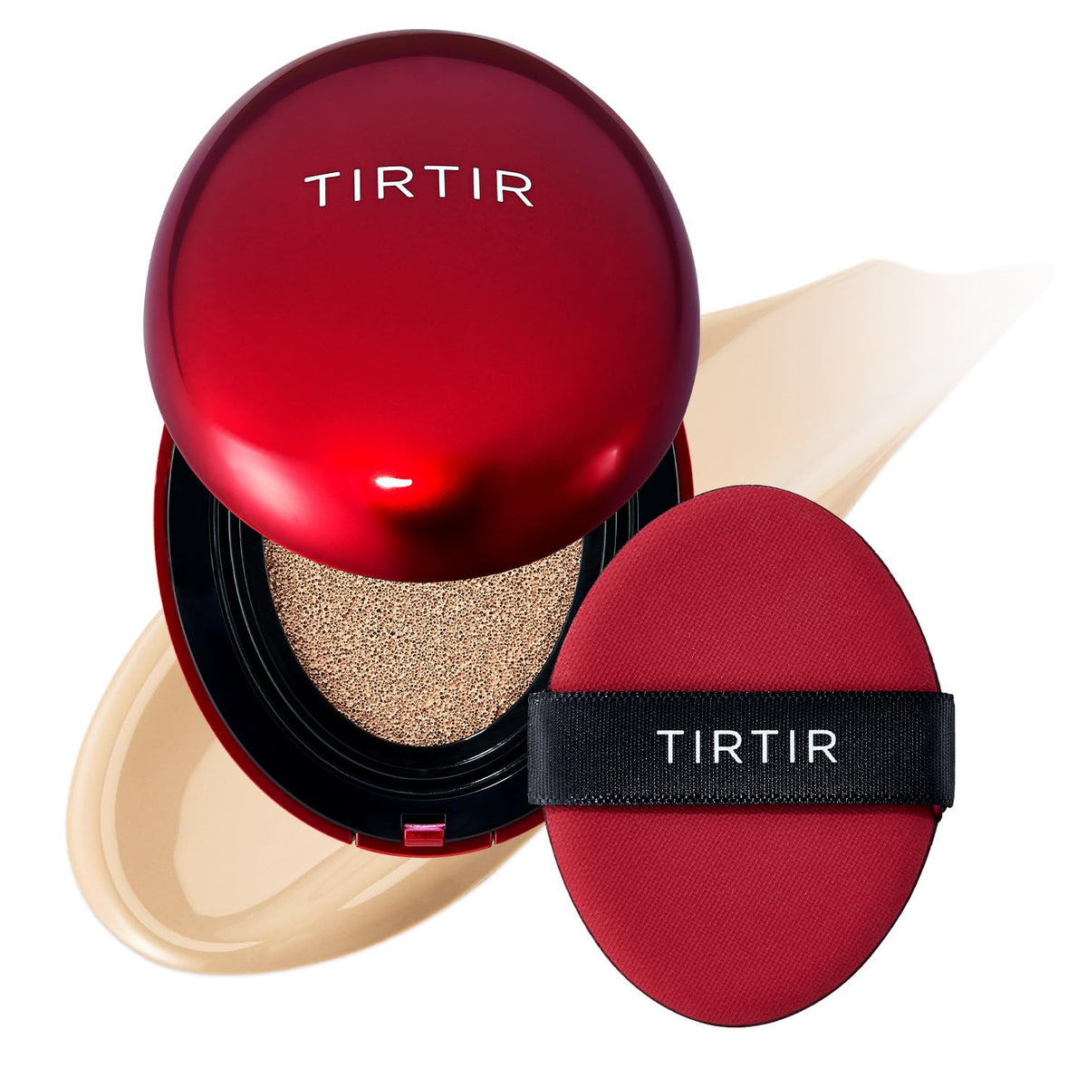 [*Mini Size*] TIRTIR Mask Fit Red Cushion Foundation | Full coverage, Weightless, Skin fit, Satin Glow Finish, Korean Makeup, beauty, Tattoo cover up, Buildable (#29N Natural Beige, 0.15 Fl Oz)