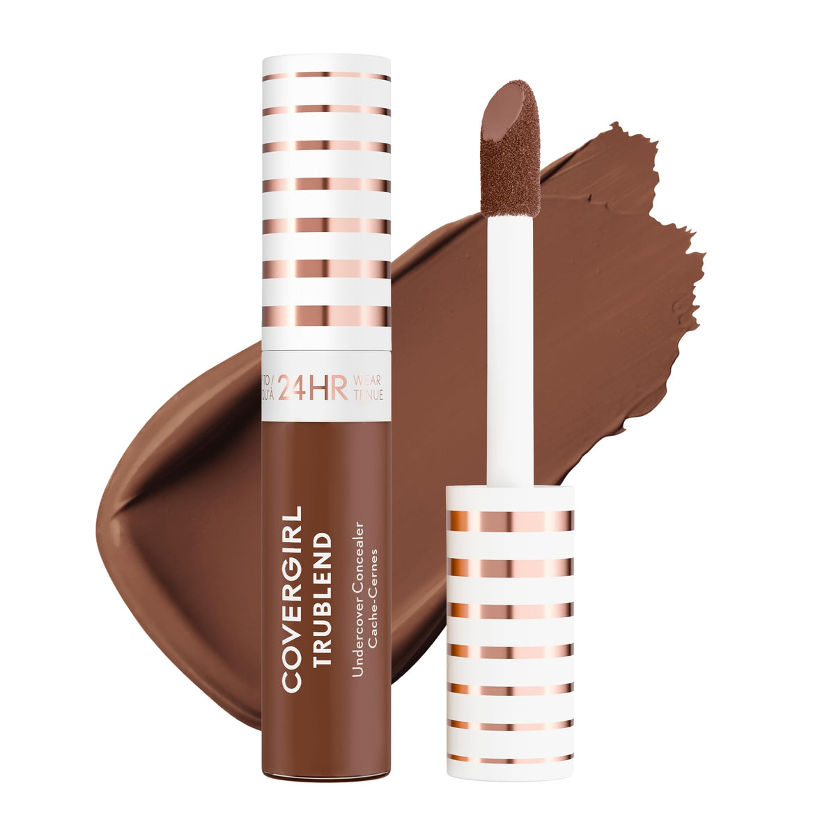 COVERGIRL TruBlend Undercover Concealer, Buildable, Full Coverage, 24-Hour Wear, Matte Finish - L400 Classic Ivory (Packaging May Vary)