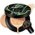 Cushion Foundation Air Cushion CC Cream - Natural Finish, Buildable Coverage Foundation, Even Skin Tone, Tattoo cover up, Moisturizing Concealer Cream Foundation Makeup (Natural)