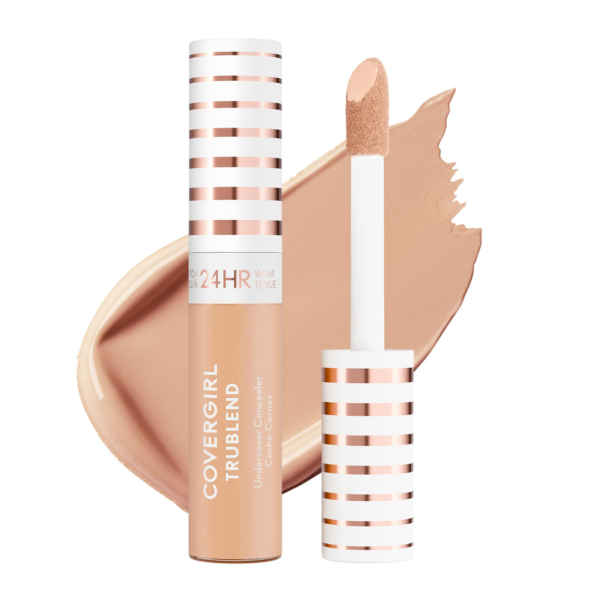 COVERGIRL TruBlend Undercover Concealer, Buildable, Full Coverage, 24-Hour Wear, Matte Finish - L400 Classic Ivory (Packaging May Vary)