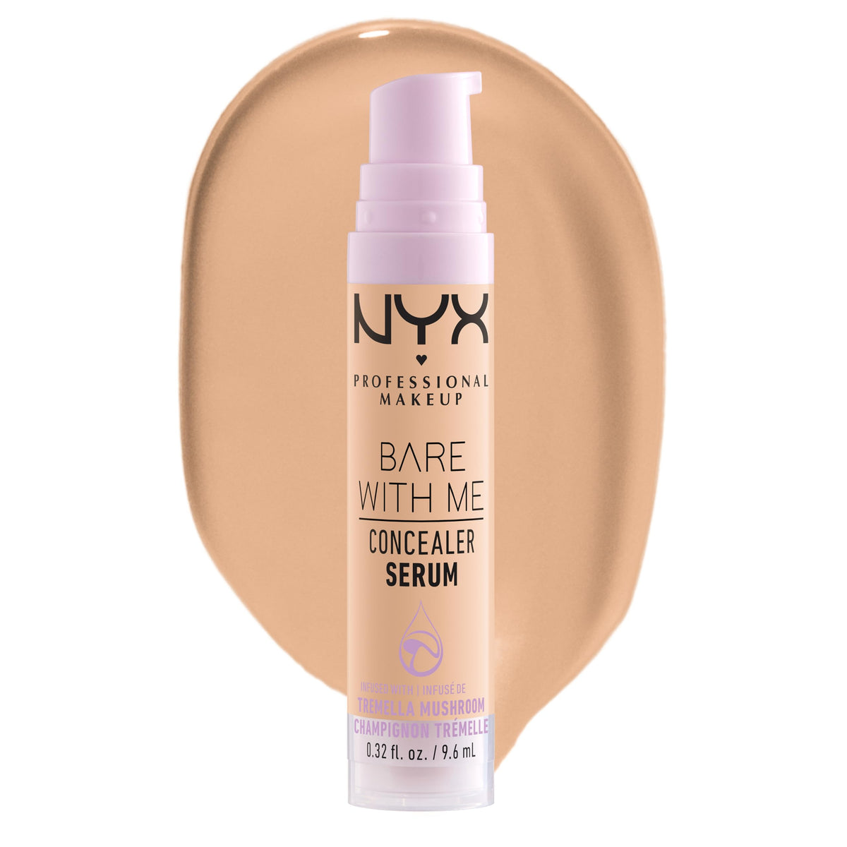 NYX PROFESSIONAL MAKEUP Bare With Me Concealer Serum, Concealer Makeup For Up To 24Hr Hydration - Golden