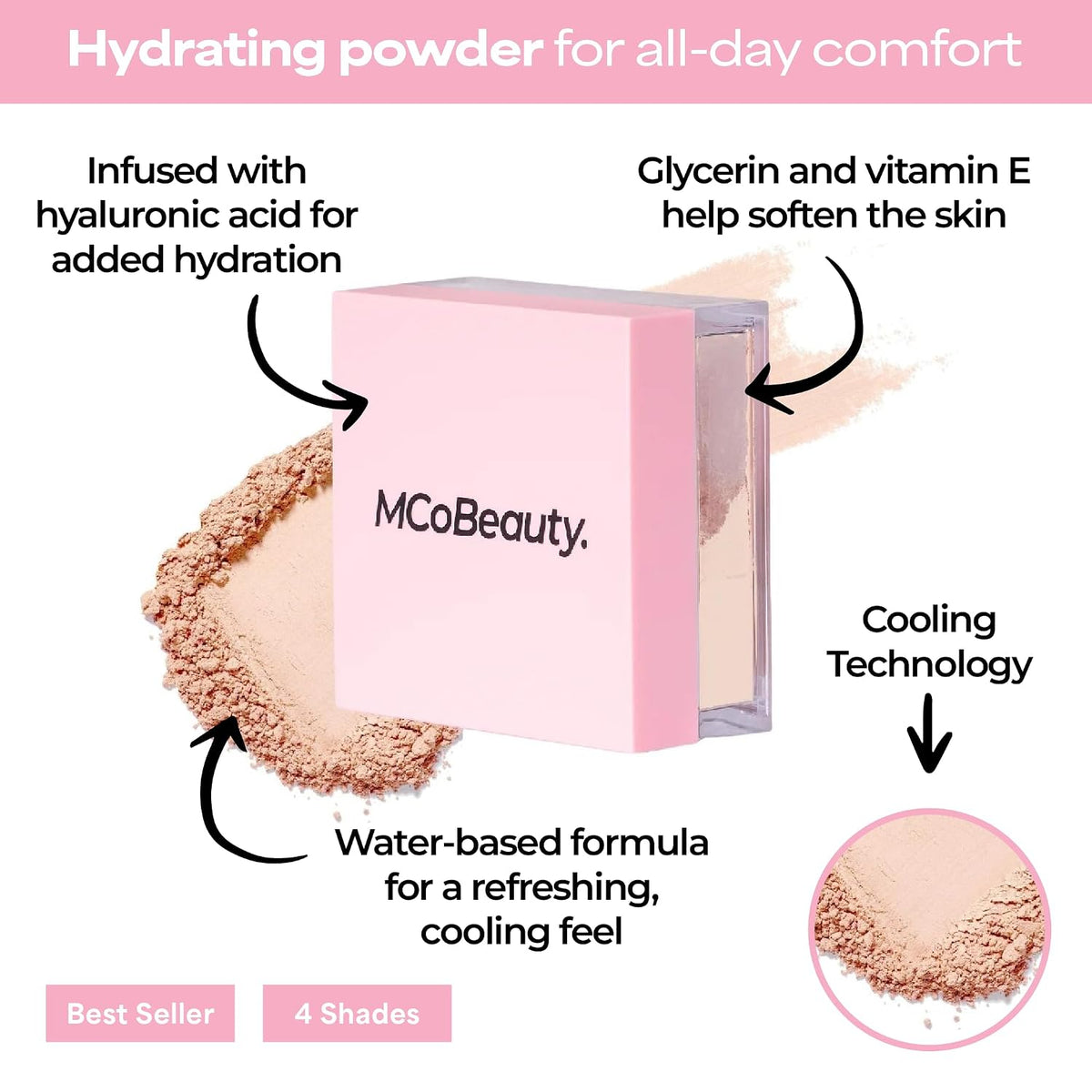 MCoBeauty Loose Powder Cool & Set - Light Setting Powder