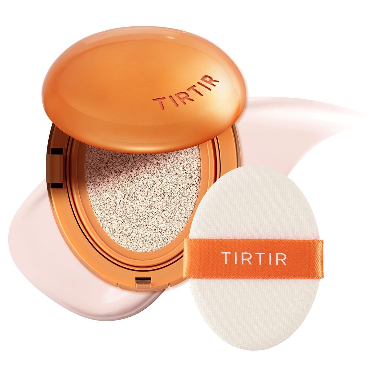 [*Mini Size*] TIRTIR Mask Fit Ai Filter Cushion Foundation | AI-Like Semi-Matte Finish - Up to 72-Hour Medium to Full Coverage Korean BB Cushion Make up Beauty, #21N Ivory, 0.15 Fl Oz