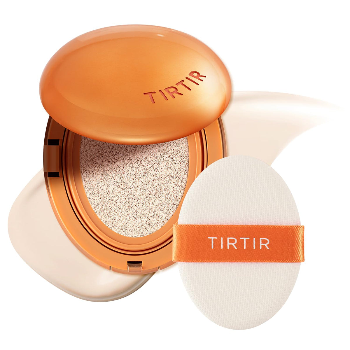 [*Mini Size*] TIRTIR Mask Fit Ai Filter Cushion Foundation | AI-Like Semi-Matte Finish - Up to 72-Hour Medium to Full Coverage Korean BB Cushion Make up Beauty, #21N Ivory, 0.15 Fl Oz