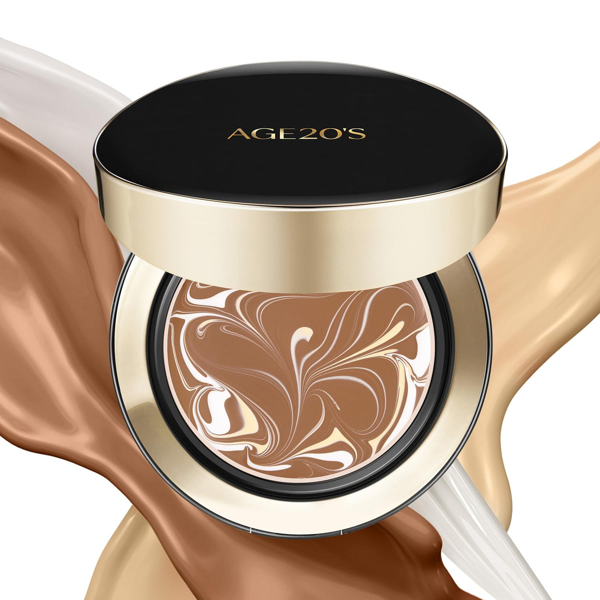 AGE20'S Signature Essence Pact SPF 50+ | Pack of 1 | 29 Caramel | Cream Foundation, Dewy Finish, Natural Coverage | Korean Cushion Foundation