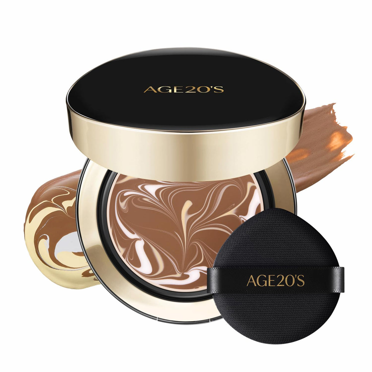 [MINI SIZE] AGE20'S Signature Essence Pact | 17N | Vegan Korean Cushion Foundation | Pack of 1 | Cream Foundation, Dewy & Glow Finish, Natural Coverage, SPF 50+ | 0.14 oz