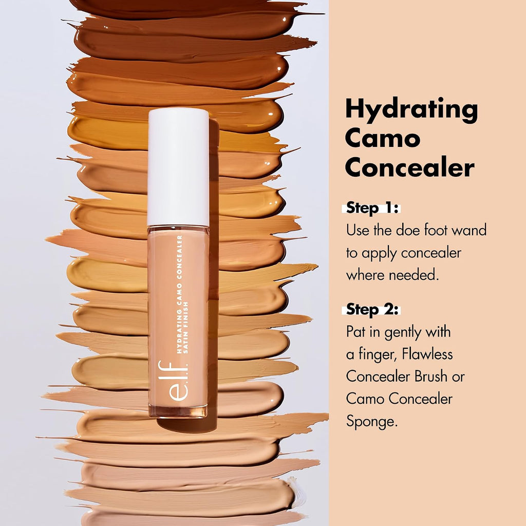 e.l.f. Hydrating Camo Concealer, Full Coverage, Light Ivory