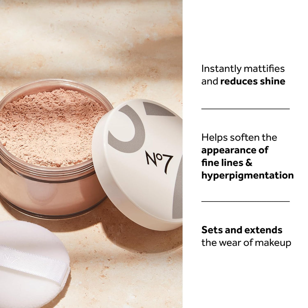 No7 Flawless Finish Loose Setting Powder, Fair, 0.71 oz