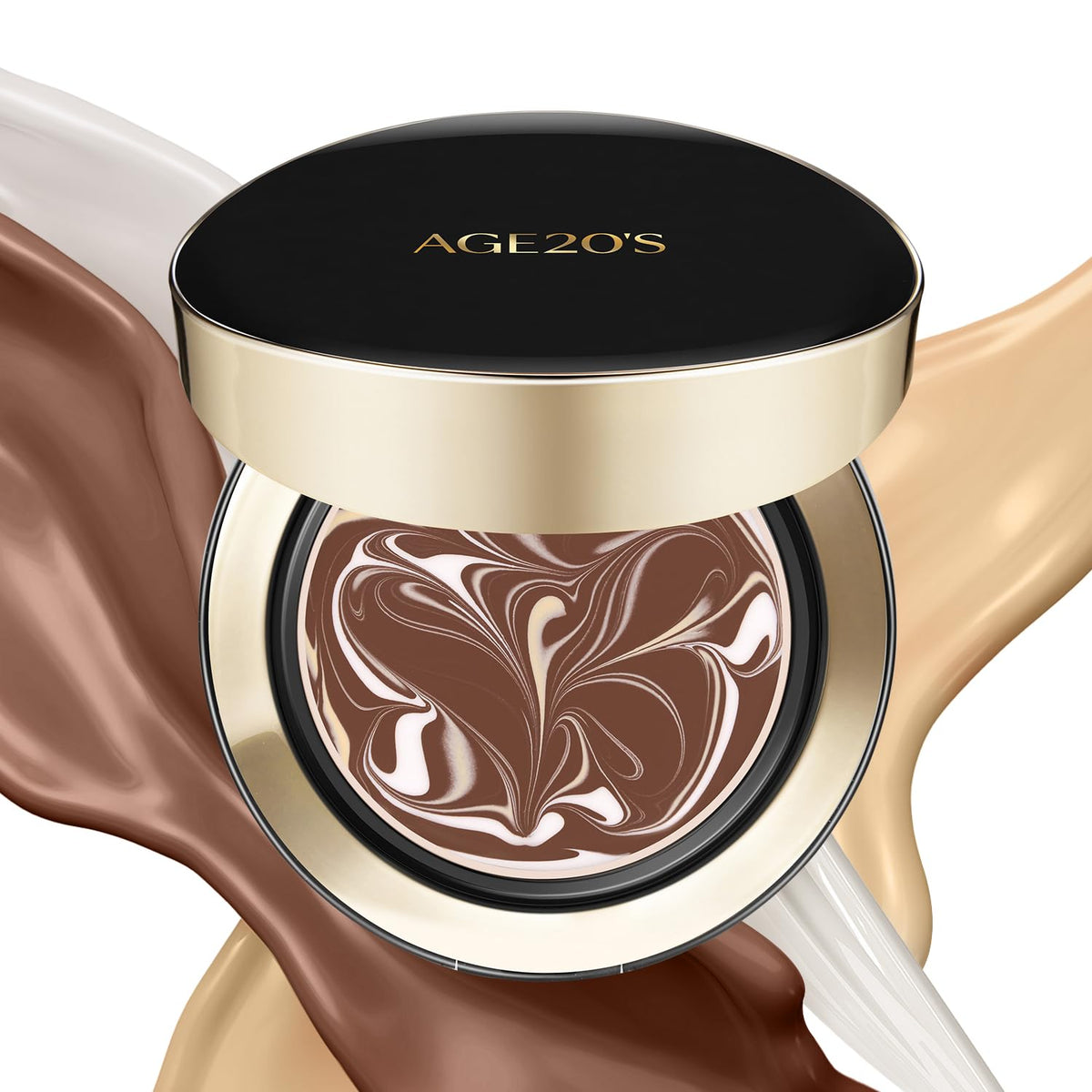 AGE20'S Signature Essence Pact SPF 50+ | Pack of 1 | 29 Caramel | Cream Foundation, Dewy Finish, Natural Coverage | Korean Cushion Foundation