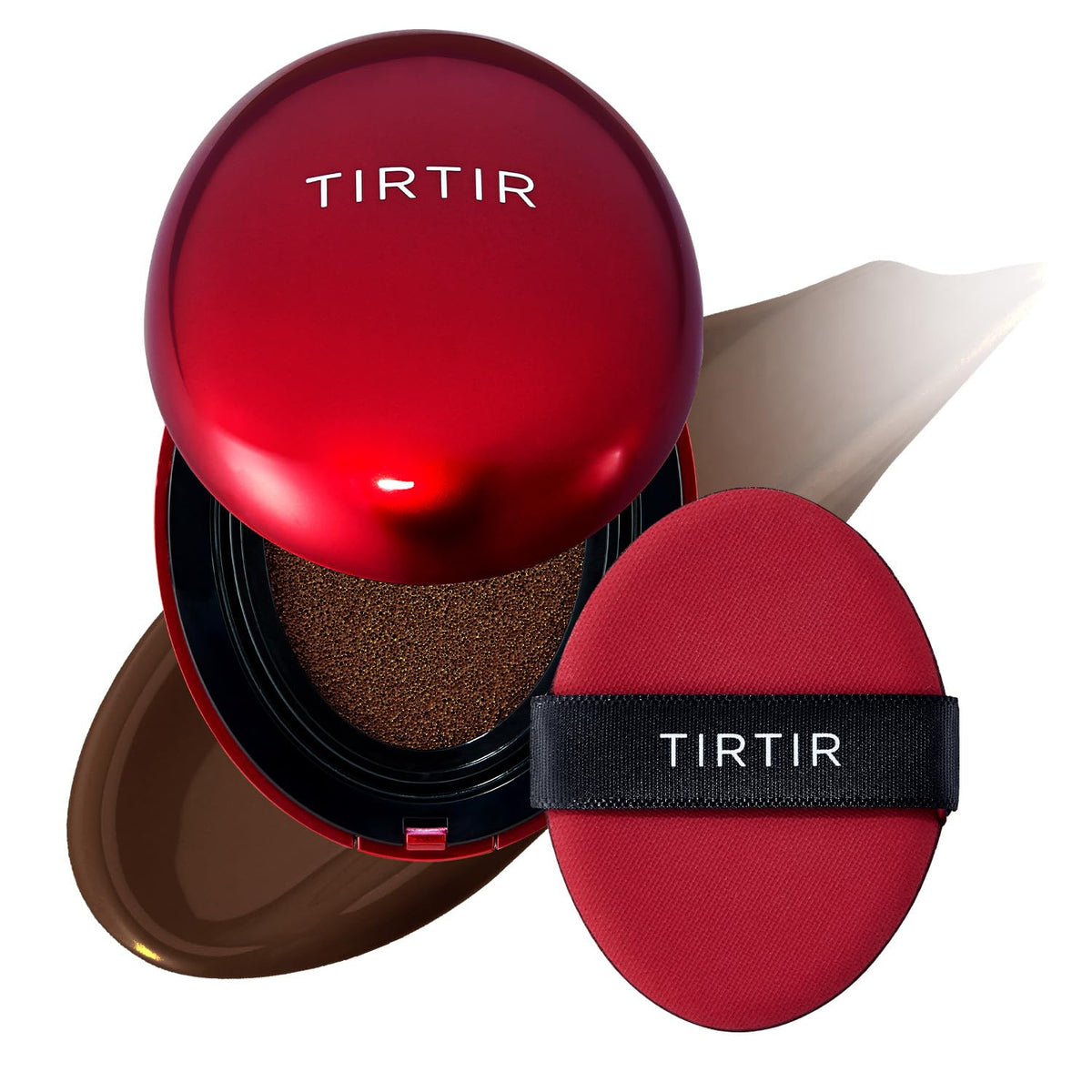 [*Mini Size*] TIRTIR Mask Fit Red Cushion Foundation | Full coverage, Weightless, Skin fit, Satin Glow Finish, Korean Makeup BB Foundation, beauty, Tattoo cover up, Buildable (#23N Sand / 0.15 Fl Oz)