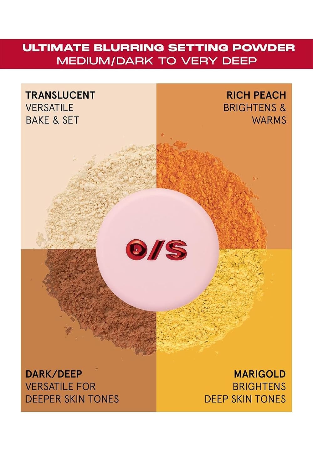 One Size Ultimate Blurring Setting Powder Full- Translucent - for Fair to Dark Skin Tones, 1.2 Ounce (Pack of 1)