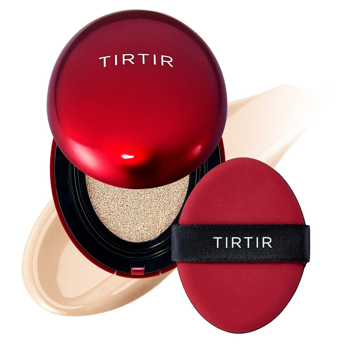 [*Mini Size*] TIRTIR Mask Fit Red Cushion Foundation | Full coverage, Weightless, Skin fit, Satin Glow Finish, Korean Makeup, beauty, Tattoo cover up, Buildable (#29N Natural Beige, 0.15 Fl Oz)