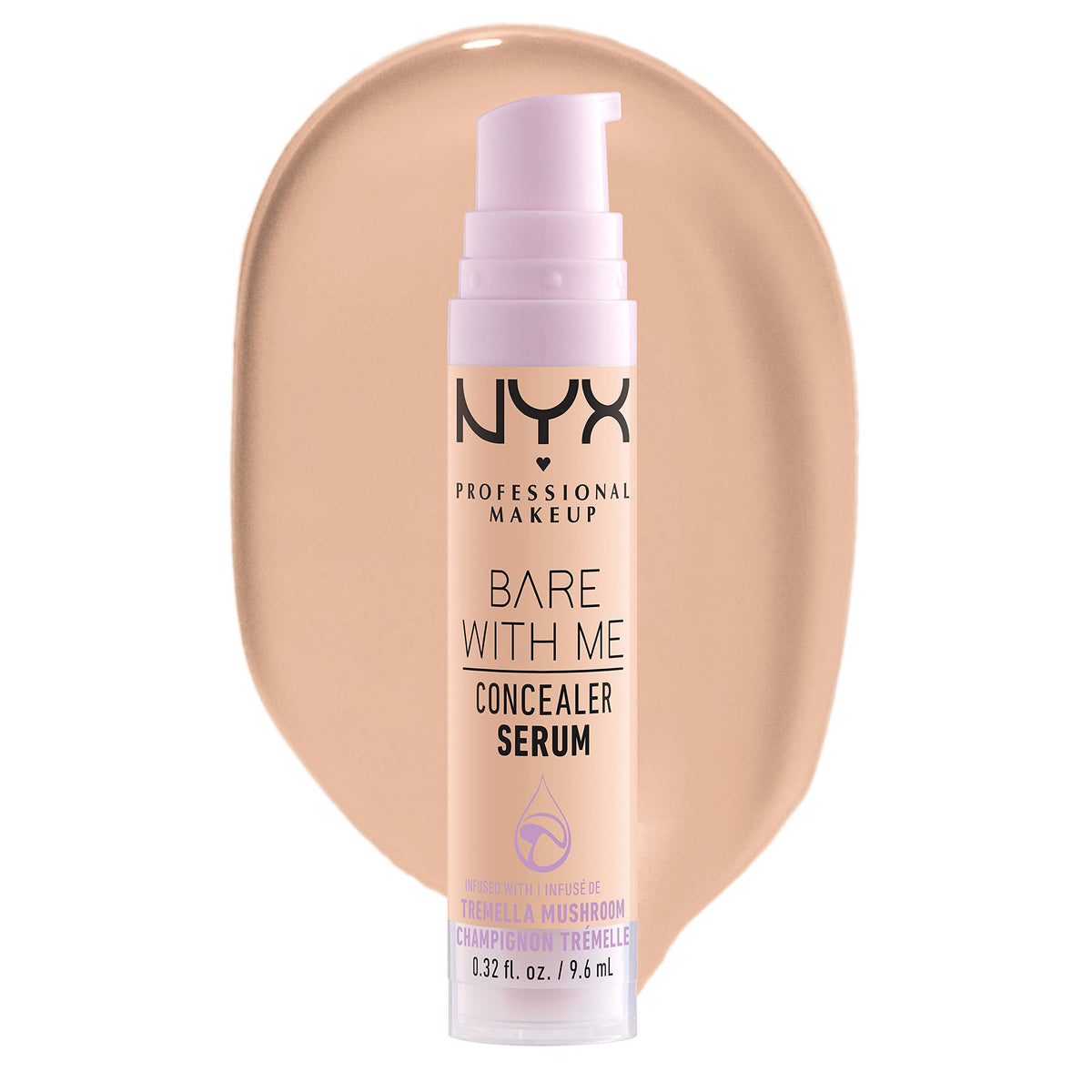 NYX PROFESSIONAL MAKEUP Bare With Me Concealer Serum, Concealer Makeup For Up To 24Hr Hydration - Golden