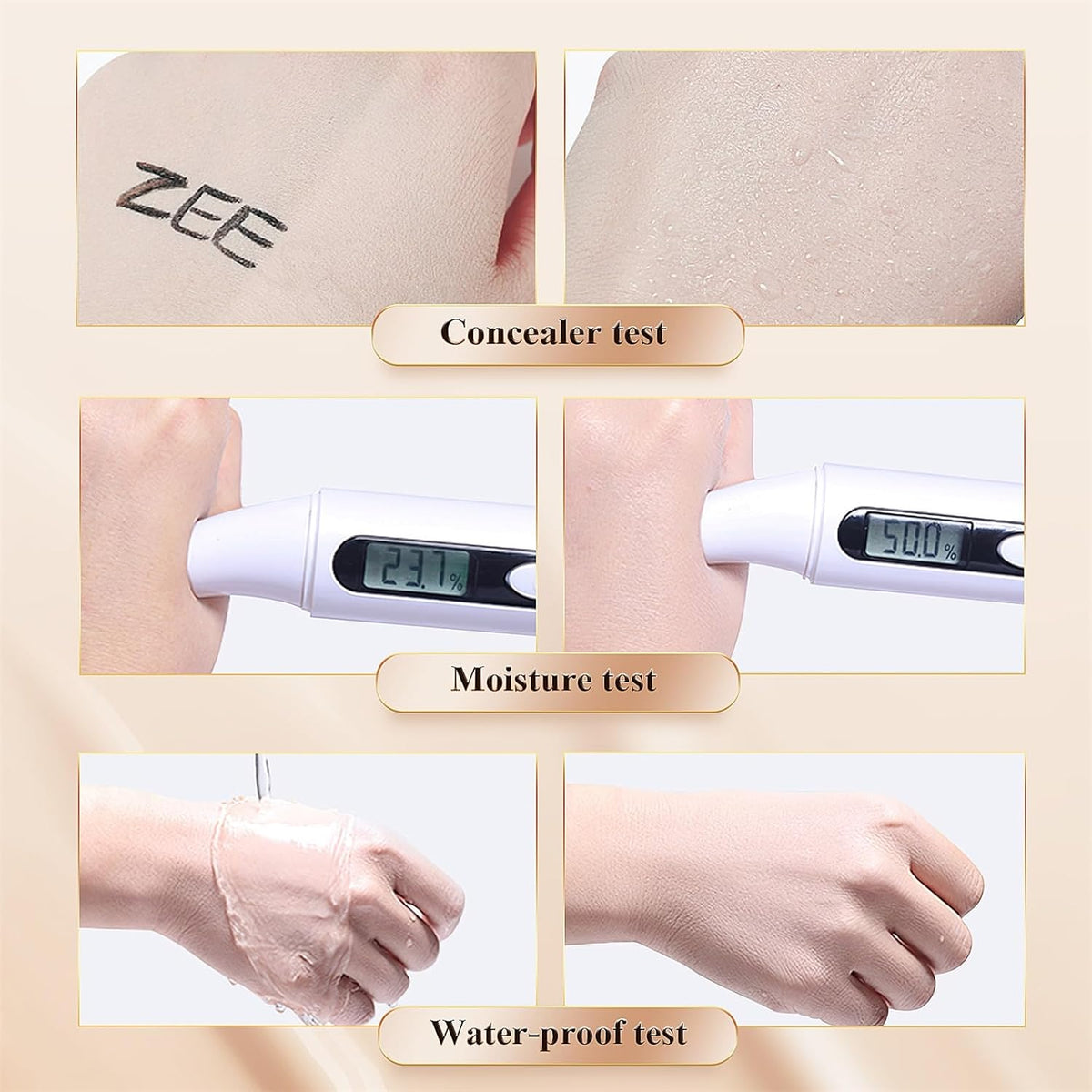 Cushion Foundation Concealer Full Coverage CC Cream, Medium