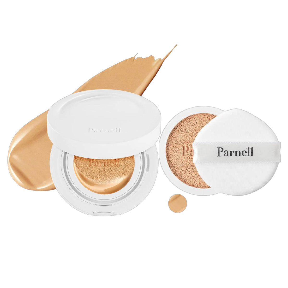 Parnell Cicamanu Serum Cushion - Moisturizing Foundation for Soothing, Coverage, Glass Skin and Lightweight for Sensitive and Dry Skin Pearl Skin (0.52 Fl Oz) (30N)