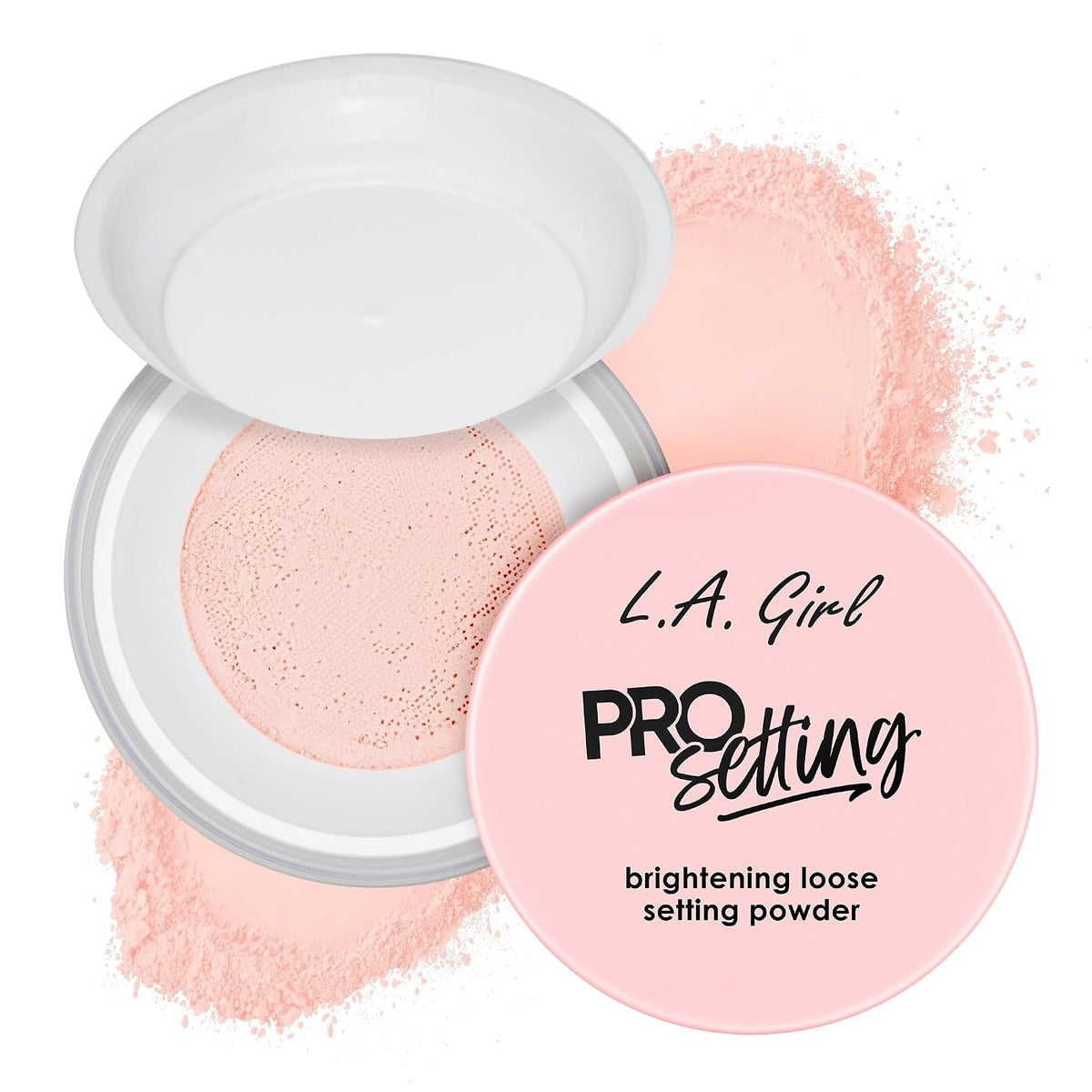 L.A. Girl Pro.Setting Brightening Loose Setting Powder, Soft Pink GLP736