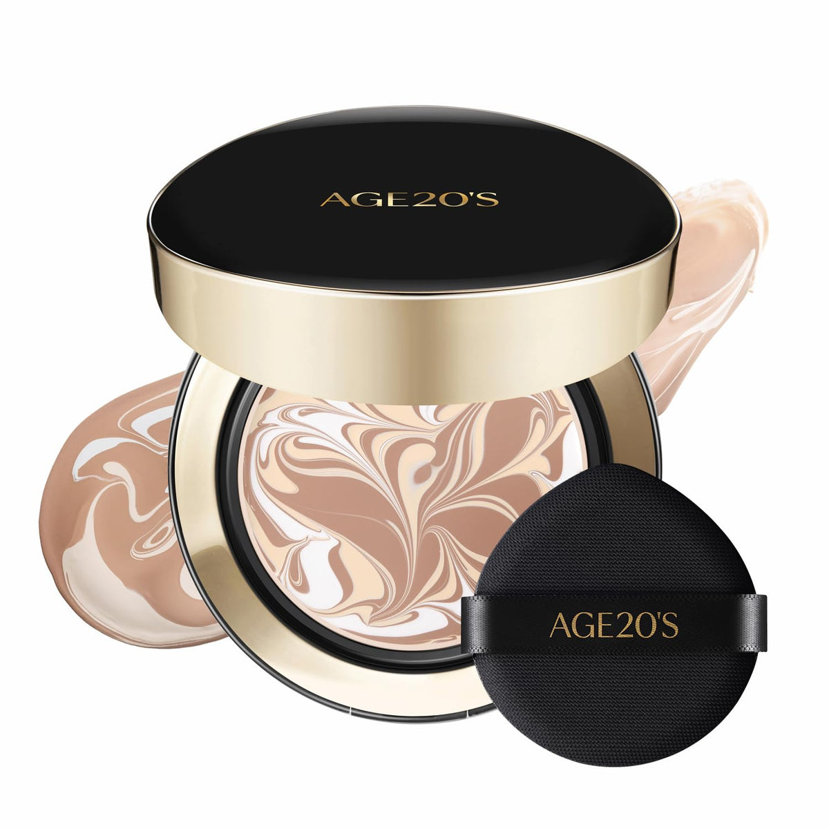 [MINI SIZE] AGE20'S Signature Essence Pact | 17N | Vegan Korean Cushion Foundation | Pack of 1 | Cream Foundation, Dewy & Glow Finish, Natural Coverage, SPF 50+ | 0.14 oz