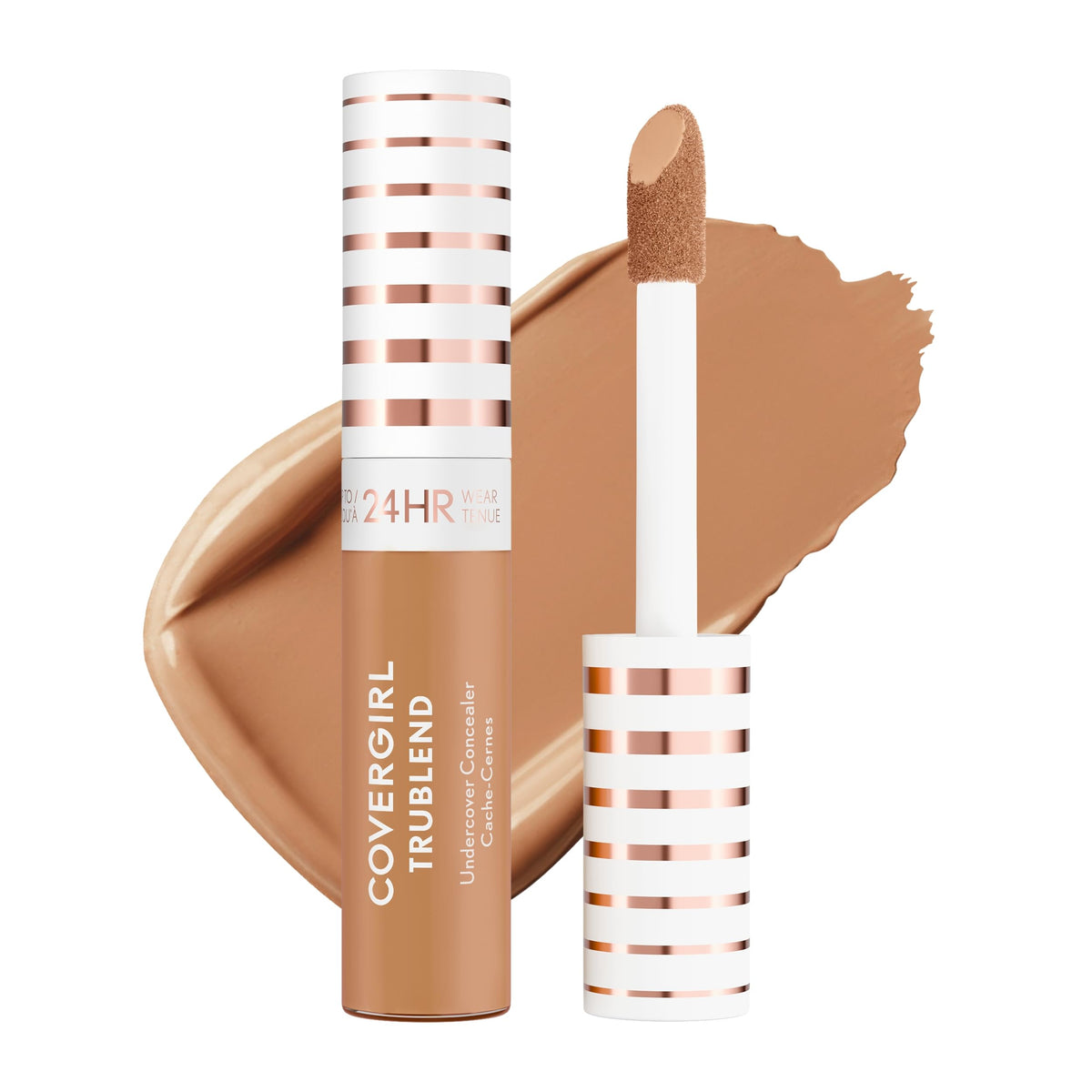 COVERGIRL TruBlend Undercover Concealer, Buildable, Full Coverage, 24-Hour Wear, Matte Finish - L400 Classic Ivory (Packaging May Vary)