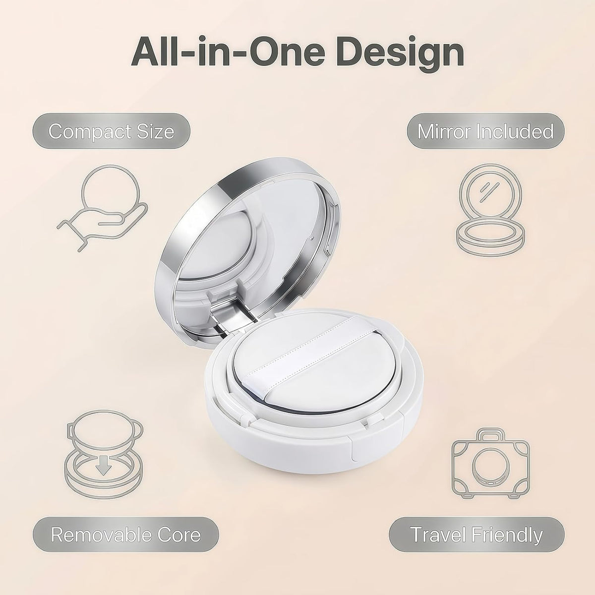 15G Upcsale Portable Magic Cushion Make-up Powder Box