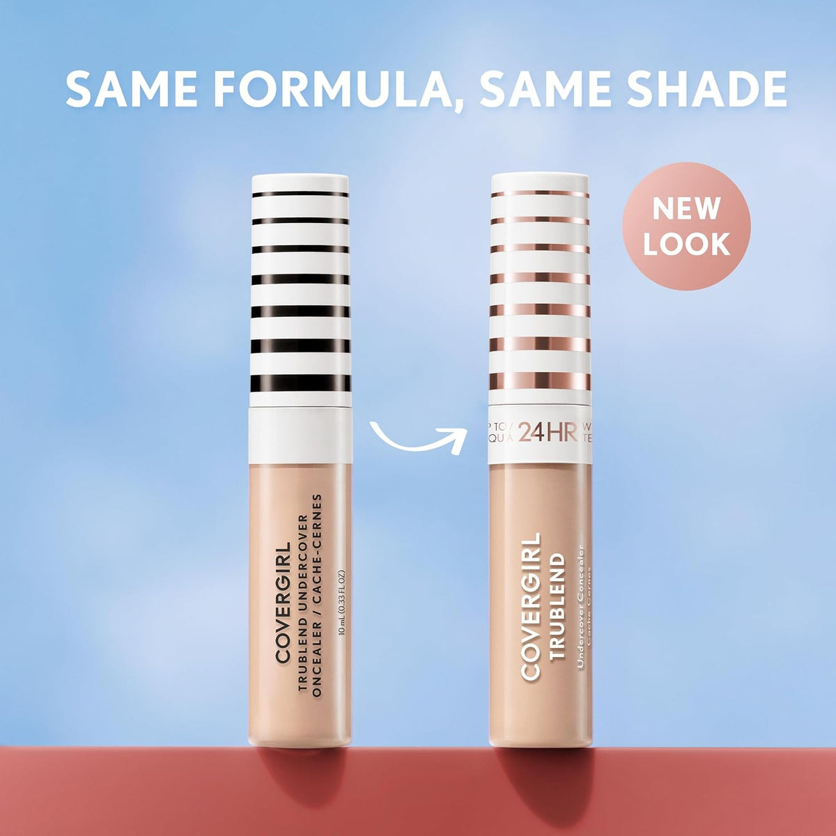 COVERGIRL TruBlend Undercover Concealer, Buildable, Full Coverage, 24-Hour Wear, Matte Finish - L400 Classic Ivory (Packaging May Vary)