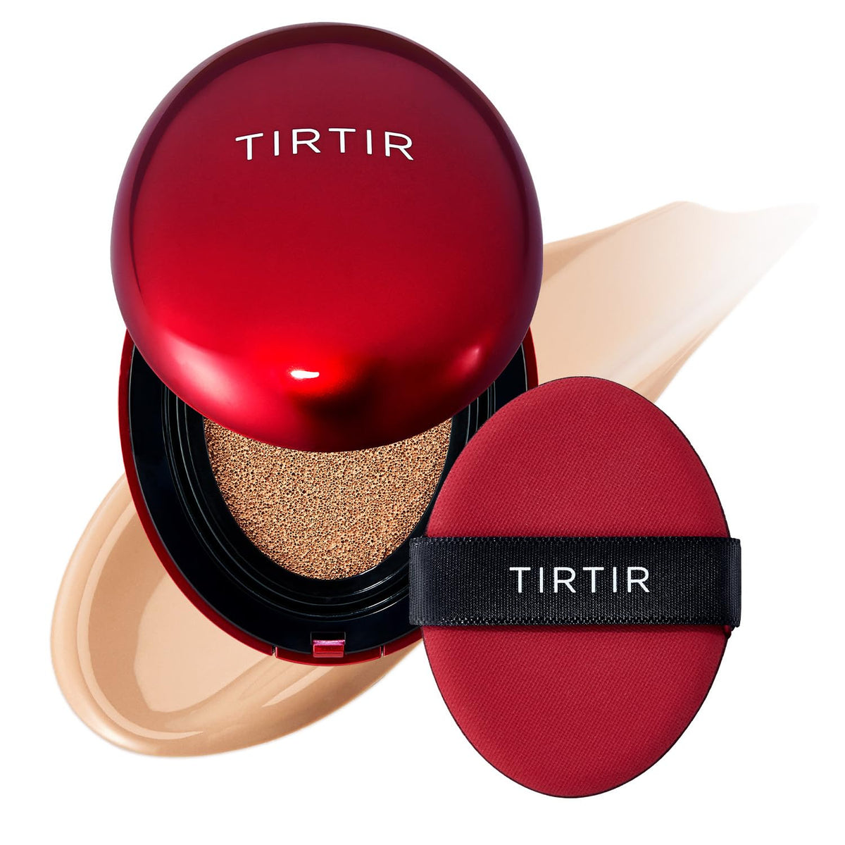 [*Mini Size*] TIRTIR Mask Fit Red Cushion Foundation | Full coverage, Weightless, Skin fit, Satin Glow Finish, Korean Makeup, beauty, Tattoo cover up, Buildable (#29N Natural Beige, 0.15 Fl Oz)