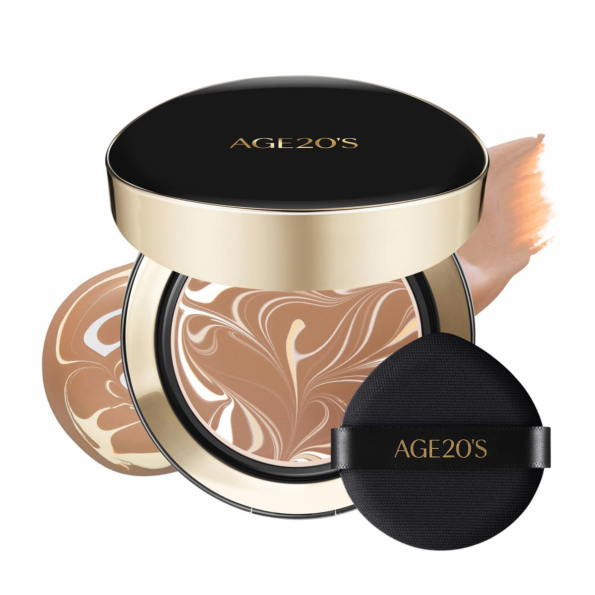 [MINI SIZE] AGE20'S Signature Essence Pact | 17N | Vegan Korean Cushion Foundation | Pack of 1 | Cream Foundation, Dewy & Glow Finish, Natural Coverage, SPF 50+ | 0.14 oz