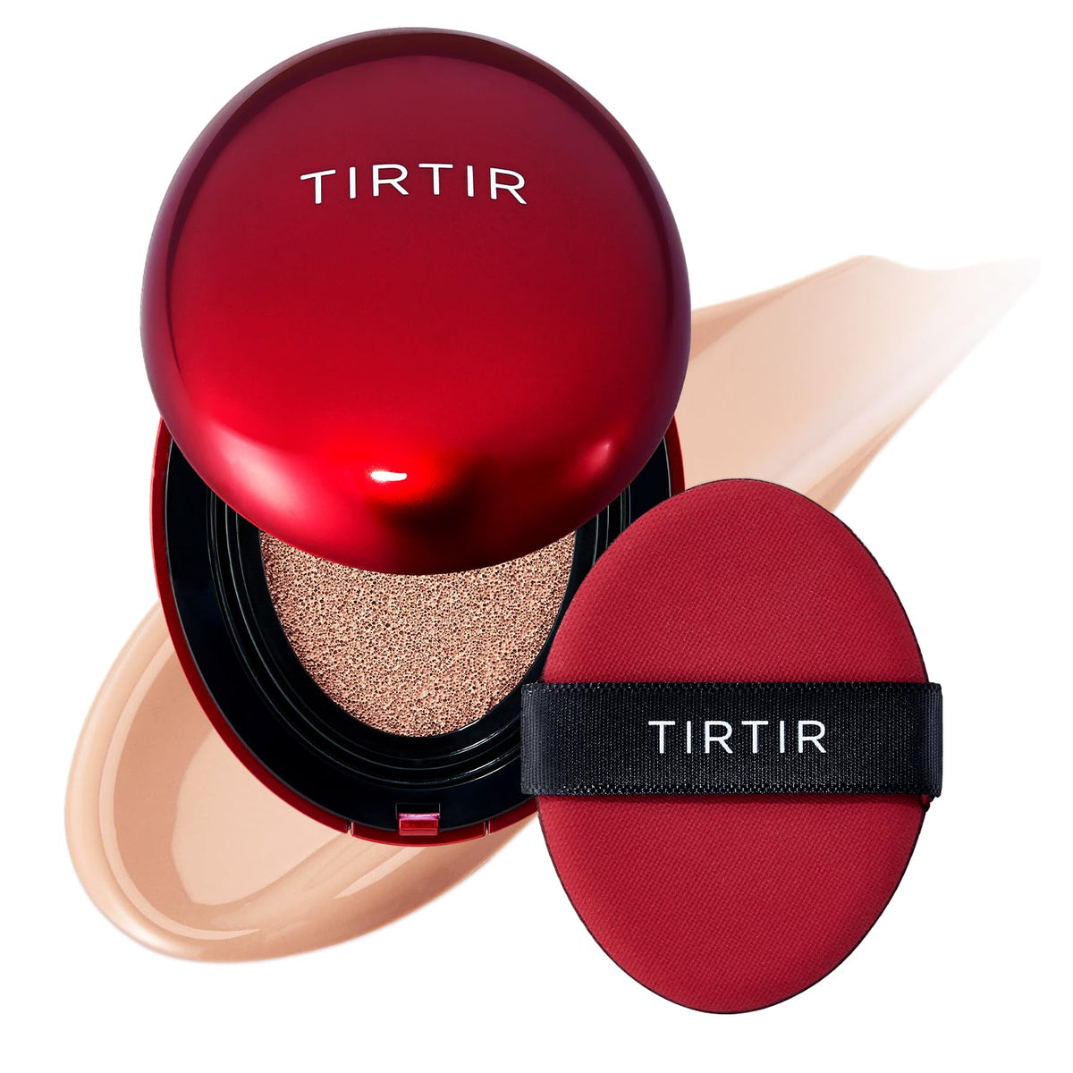 [*Mini Size*] TIRTIR Mask Fit Red Cushion Foundation | Full coverage, Weightless, Skin fit, Satin Glow Finish, Korean Makeup, beauty, Tattoo cover up, Buildable (#29N Natural Beige, 0.15 Fl Oz)