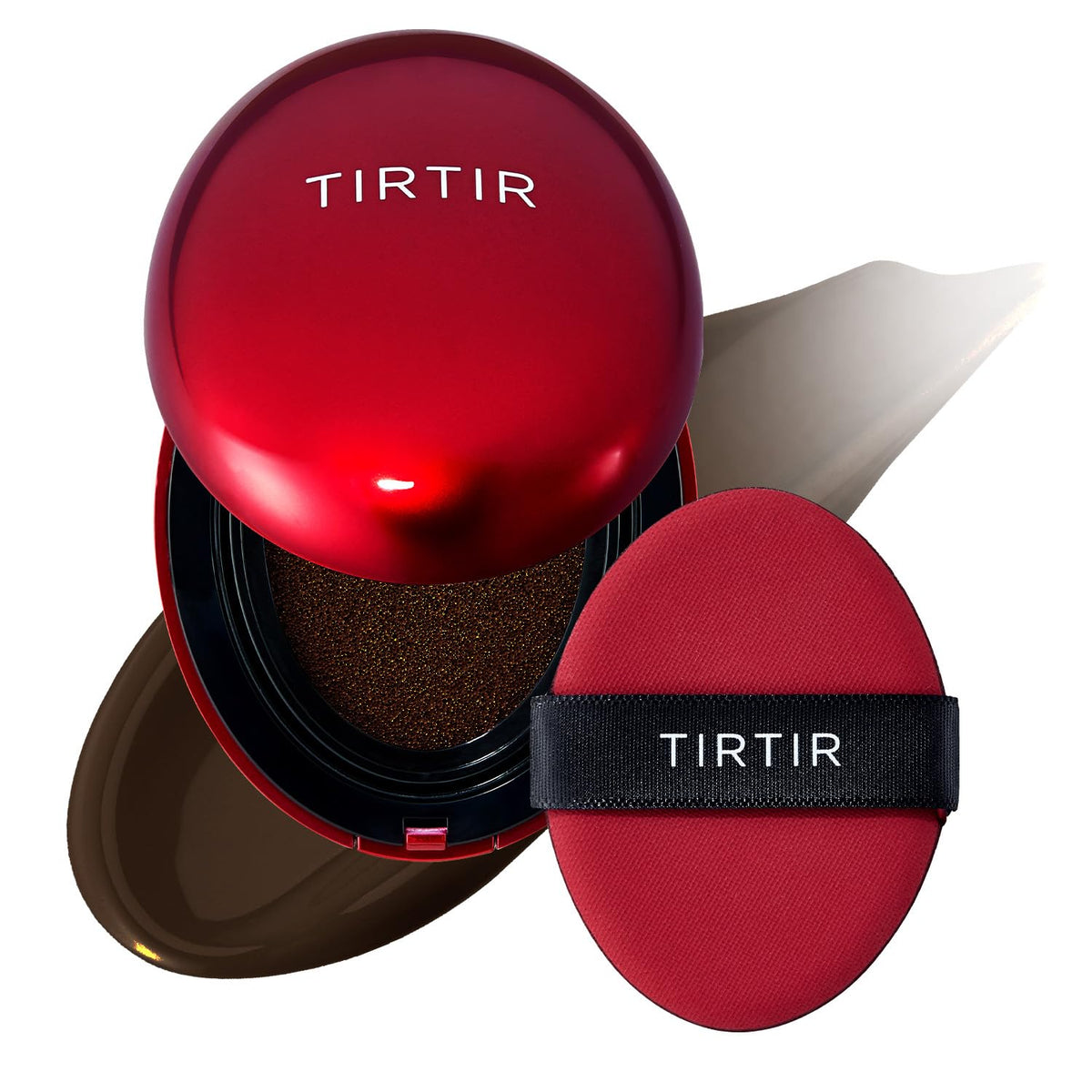 [*Mini Size*] TIRTIR Mask Fit Red Cushion Foundation | Full coverage, Weightless, Skin fit, Satin Glow Finish, Korean Makeup BB Foundation, beauty, Tattoo cover up, Buildable (#23N Sand / 0.15 Fl Oz)