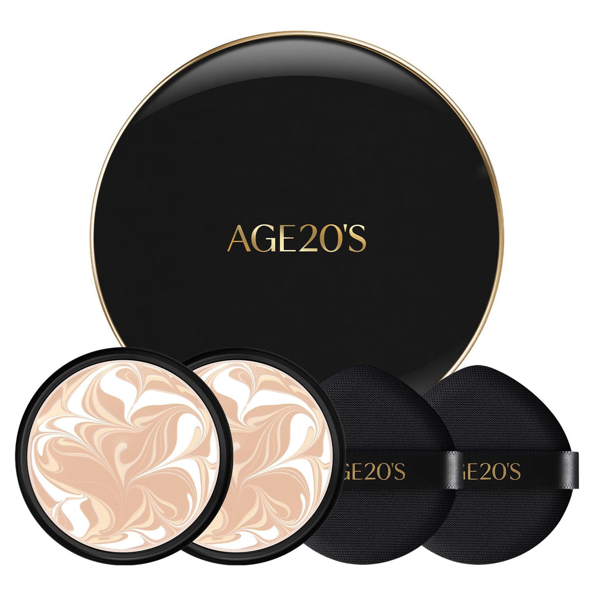 [MINI SIZE] AGE20'S Signature Essence Pact | 17N | Vegan Korean Cushion Foundation | Pack of 1 | Cream Foundation, Dewy & Glow Finish, Natural Coverage, SPF 50+ | 0.14 oz
