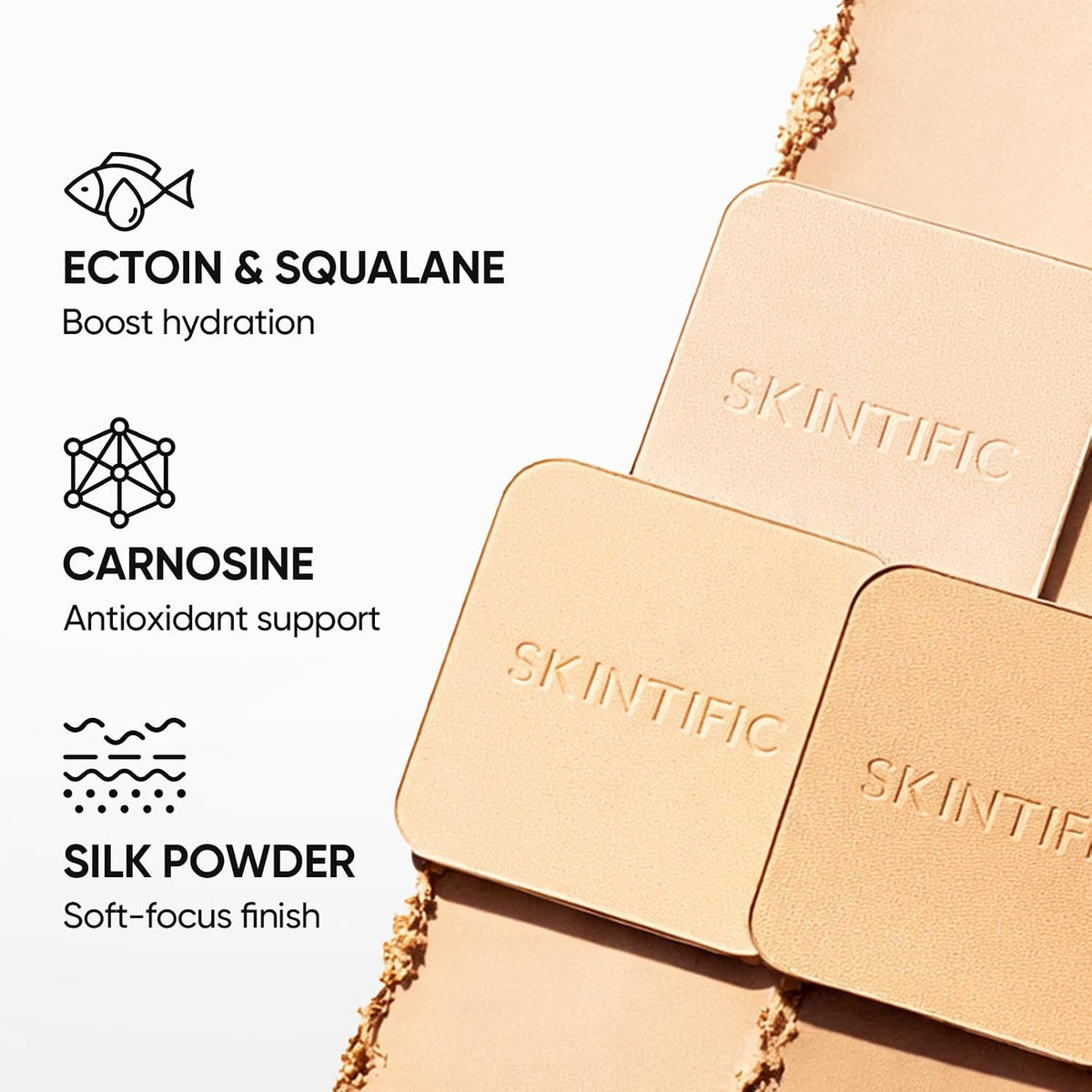 SKINTIFIC Ultra Cover Powder Foundation For Oily Skin 03 Petal