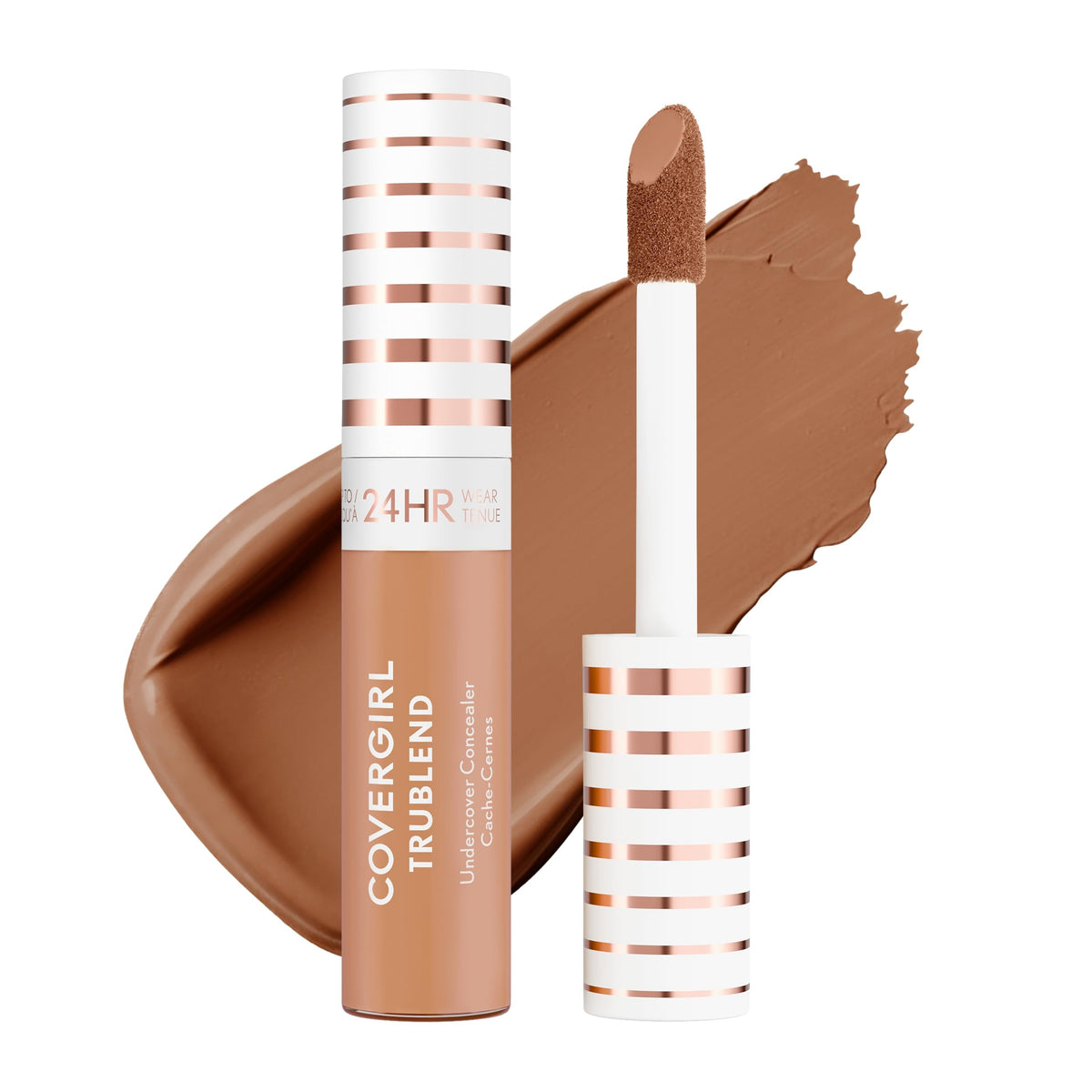 COVERGIRL TruBlend Undercover Concealer, Buildable, Full Coverage, 24-Hour Wear, Matte Finish - L400 Classic Ivory (Packaging May Vary)