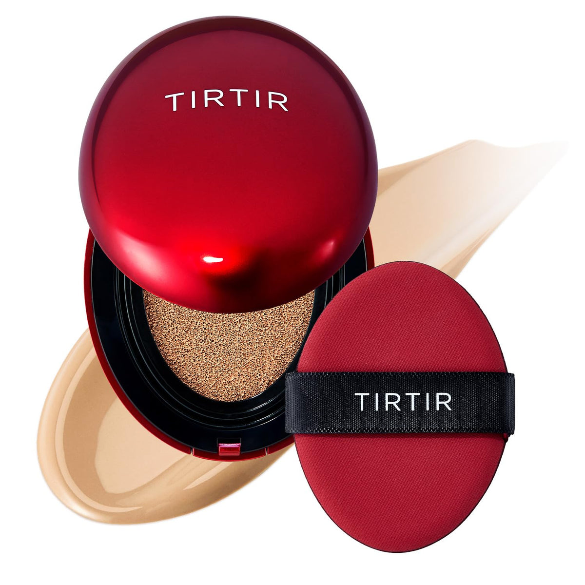 [*Mini Size*] TIRTIR Mask Fit Red Cushion Foundation | Full coverage, Weightless, Skin fit, Satin Glow Finish, Korean Makeup, beauty, Tattoo cover up, Buildable (#29N Natural Beige, 0.15 Fl Oz)