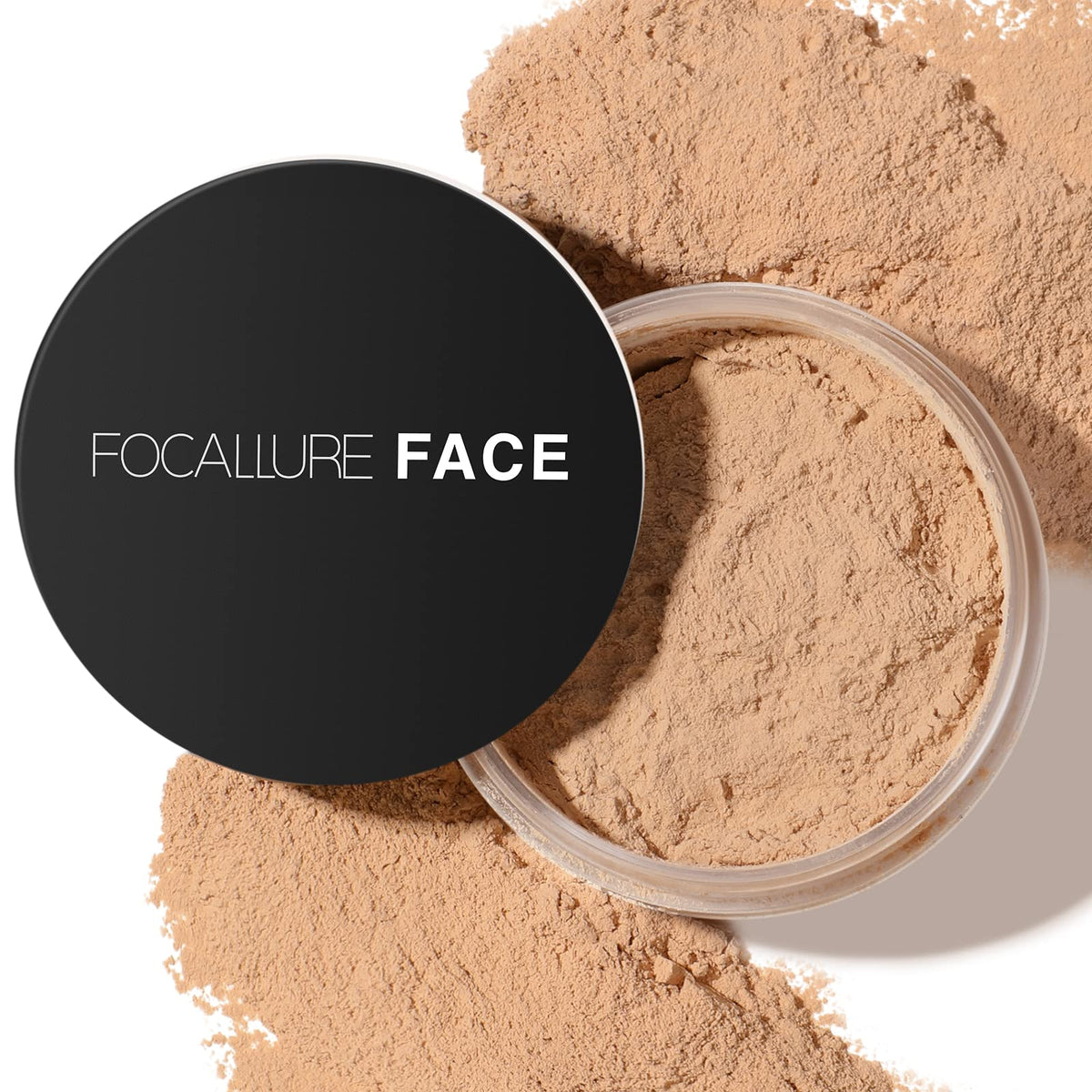 FOCALLURE Oil Control Loose Face Powder - Minimizes Pores & Shine, Natural