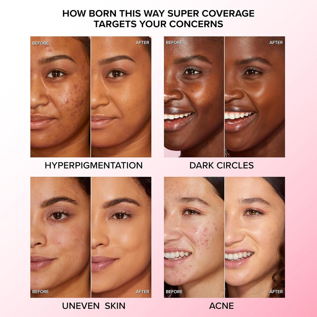 Too Faced Born This Way Super Coverage Multi-Use Concealer | Full-Coverage Hydrating Concealer for Dark Circles & Blemishes with Natural Finish | Hyaluronic Acid & Coconut Water