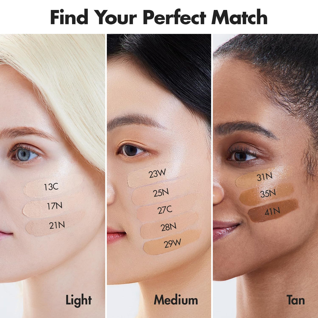 AGE20'S Signature Essence Pact SPF 50+ | Pack of 2 | 17N IVORY | Cream Foundation, Dewy Finish, Natural Coverage | Korean Cushion Foundation